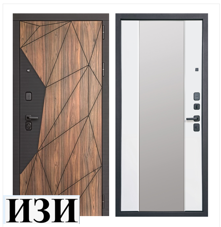 Входные двери Милан зеркало двери для квартиры