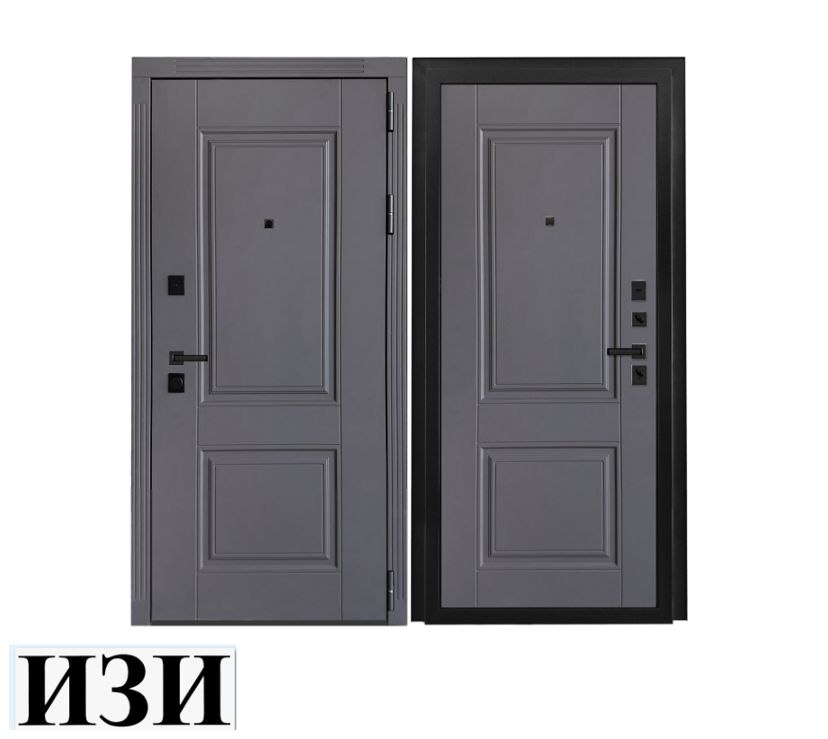 Входные двери  ГЕРА Графит/Графит двери для квартиры