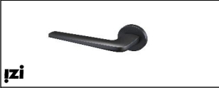 Ручка Reflex F33Z93-MS Матовый хром 2413 Ручка Черный матовый,