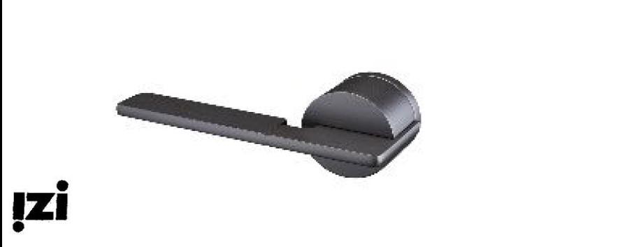 Ручка NiMB F33Z38-MG Матовое золото Черный матовый/ Матовый хром,Графитовый черный