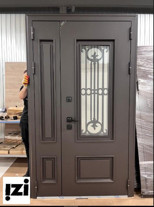 Входные двери Не стандартные двери ВиладжРал 8019 1200х2200мм TANDOOR Тандор