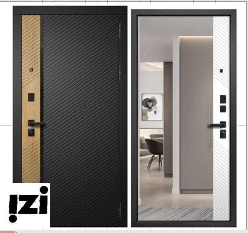 Входные двери 3к FlyDoors Дилайн Блэк дверь для квартиры