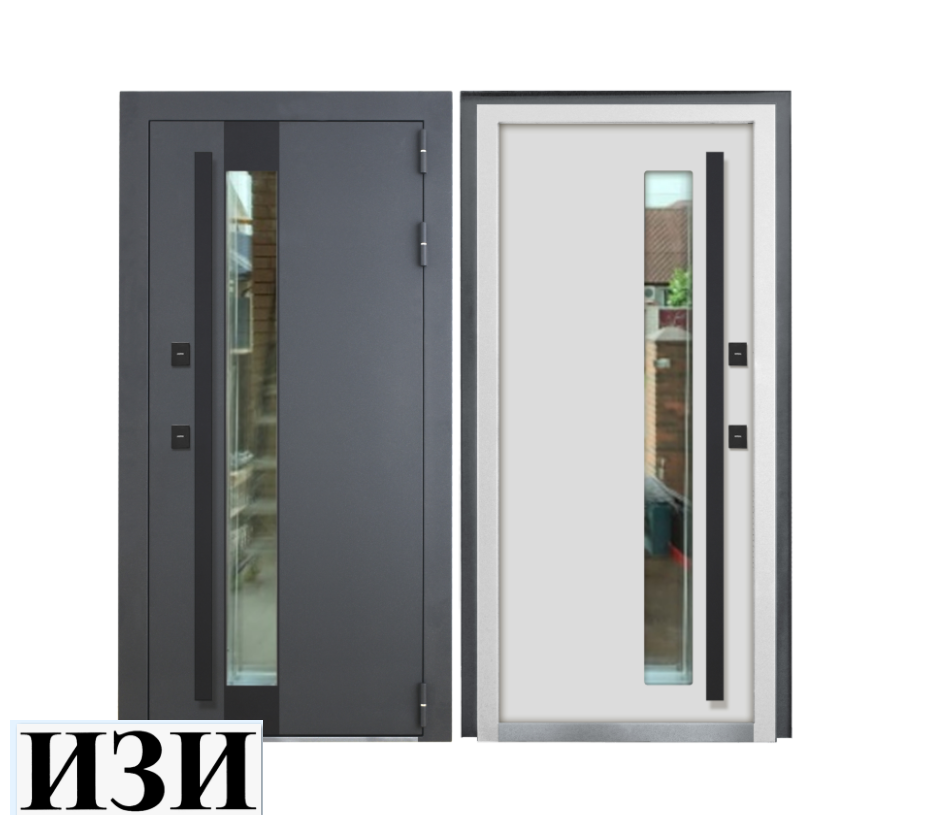 Входные двери Кронос Термо RAl 7021 терморазрыв