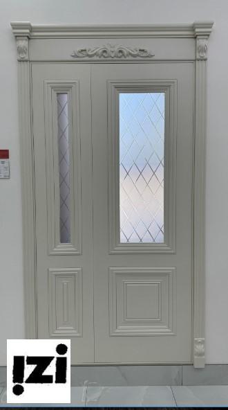 Межкомнатные двери Дебют 2000мм, тон Авангард эмаль стекло