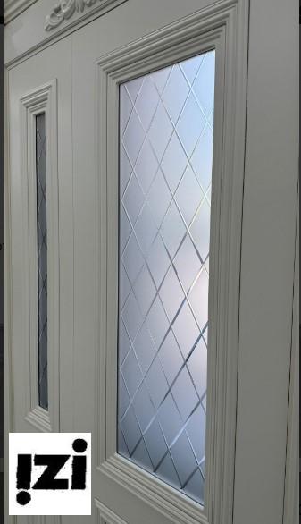 Межкомнатные двери Дебют 2100мм, тон Авангард эмаль стекло