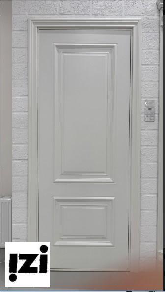 Межкомнатные двери Валенсия 2000мм, эмаль белая стекло