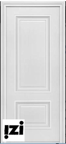 Межкомнатные двери Валенсия 2000мм, эмаль белая стекло