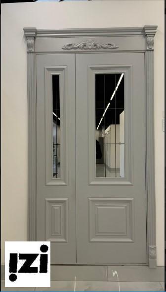 Межкомнатные двери Валенсия 2100мм, рал 7047 эмаль ДГ