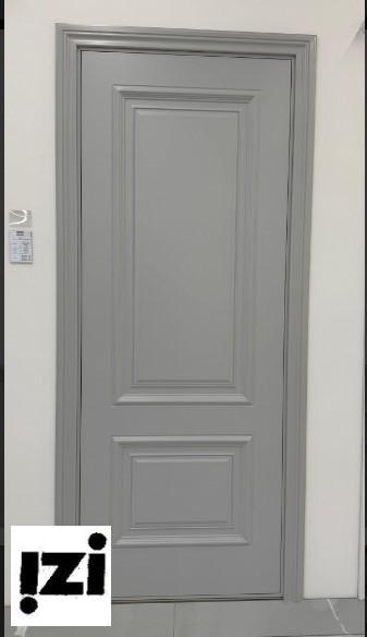 Межкомнатные двери Валенсия 2100мм, рал 7047 эмаль ДГ