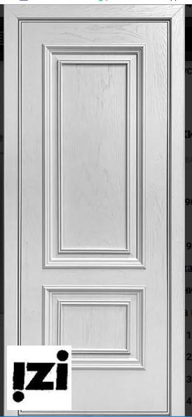 Межкомнатные двери Маркиз 2000мм, шпон, эмаль белая