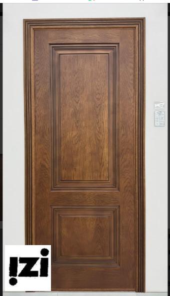 Межкомнатные двери Монте-Карло 2200мм, шпон Орех стекло