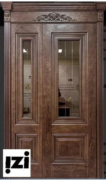 Межкомнатные двери Монте-Карло 2200мм, шпон Орех стекло