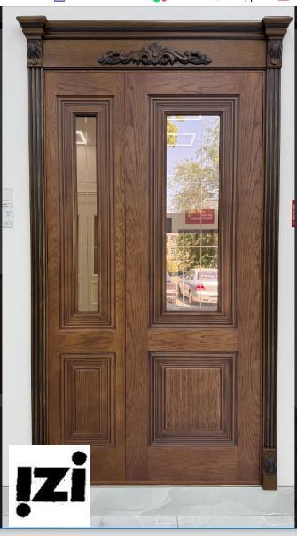 Межкомнатные двери Монте-Карло 2100мм, шпон Орех