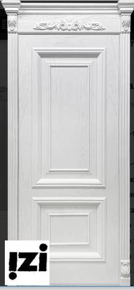 Межкомнатные двери Идеал 2200мм, шпон, эмаль белая