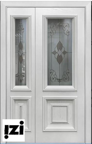 Межкомнатные двери Идеал 2100мм, шпон, тон 44 стекло