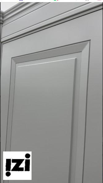 Межкомнатные двери Нова-2 2000мм, рал 7047 стекло