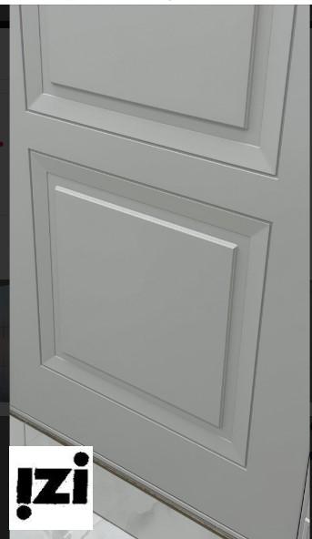 Межкомнатные двери Нова-2 2000мм, рал 7047 стекло