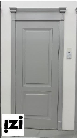 Межкомнатные двери Нова-2 2000мм, рал 7047 стекло