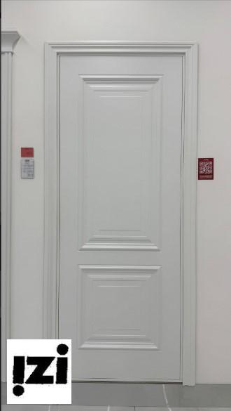 Межкомнатные двери Акцент 2100мм, эмаль белая