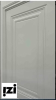 Межкомнатные двери Дельта 2000мм, эмаль белая стекло