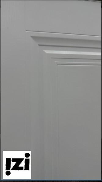 Межкомнатные двери Шелли 2000мм, эмаль белая скин стекло