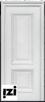 Межкомнатные двери Скалино 2000мм, эмаль белая стекло