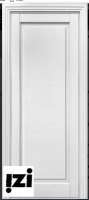 Межкомнатные двери Лондон 2000мм, эмаль белая стекло
