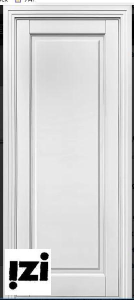 Межкомнатные двери Лондон 2100мм, эмаль белая стекло