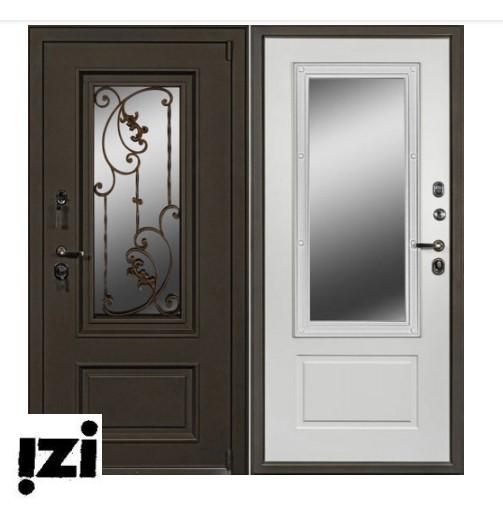 Входные двери Антарес ВИКТОРИЯ со стеклом и ковкой ТЕРМО терморазрыв