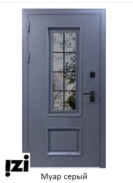 Входные двери Termo Vetro С терморазрывом Муар серый VFD Владимировская фабрика дверей