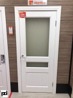 Межкомнатные двери  Соренто (Sorrento) 80010 бьянка soft touch остекленная ДВЕРИ РЕГИОНОВ