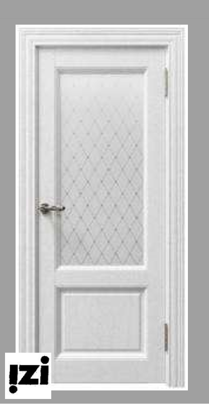 Межкомнатные двери  Соренто (Sorrento) 80010 бьянка soft touch остекленная ДВЕРИ РЕГИОНОВ