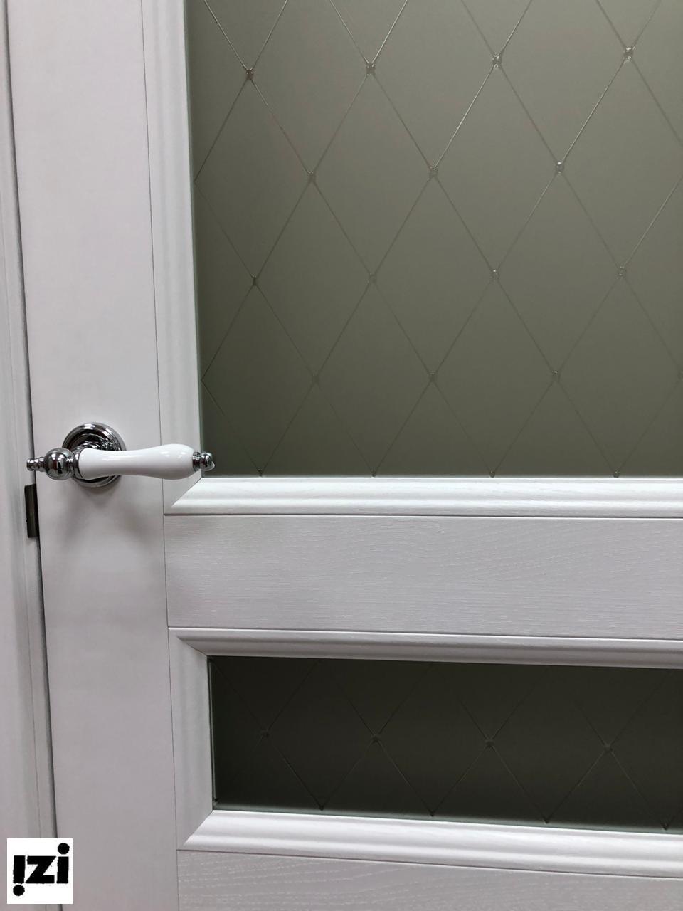 Межкомнатные двери  Соренто (Sorrento) 80010 бьянка soft touch остекленная ДВЕРИ РЕГИОНОВ