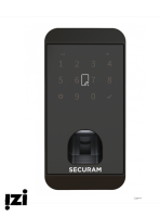 Врезной электронный дверной замок SECURAM D8 PRO FINGER VEIN