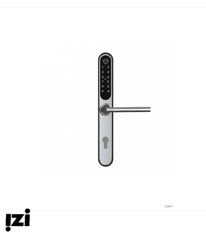 Электронный дверной замок Home Slim SILVER Novilock v.4237