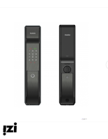 Врезной электронный дверной замок Kaadas K9-5W Black с отпечатком пальца