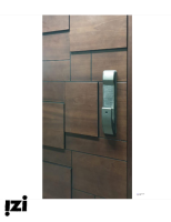 Врезной электронный дверной замок Kaadas K9-5W Black с отпечатком пальца