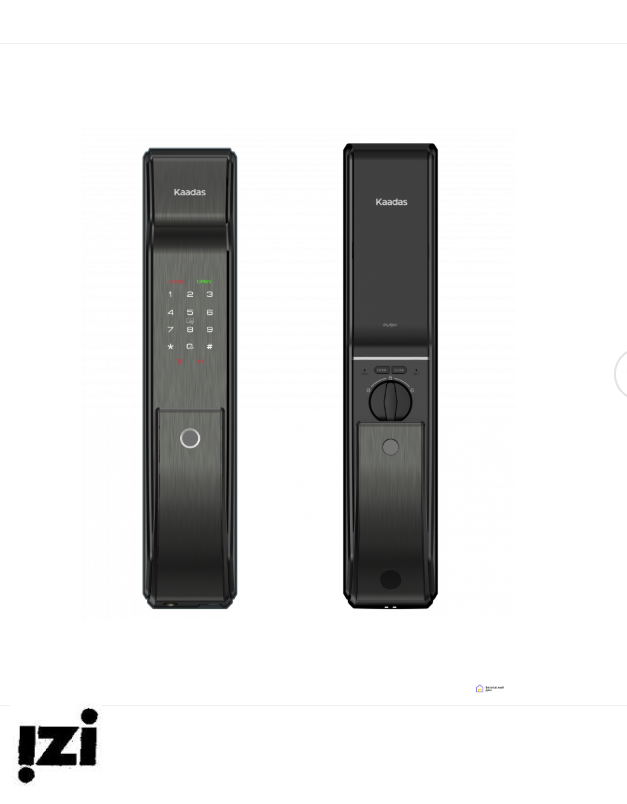 Врезной электронный дверной замок Kaadas K9-5W Black с отпечатком пальца