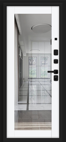 Флэт/SBlack Black Shell/White Silk