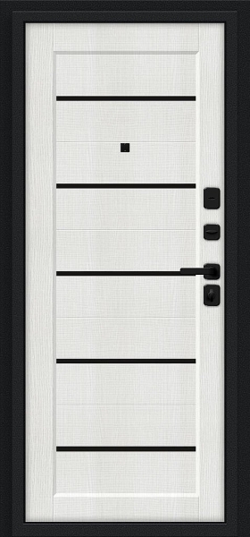 Борн/SBlack Букле черное/Bianco Melinga