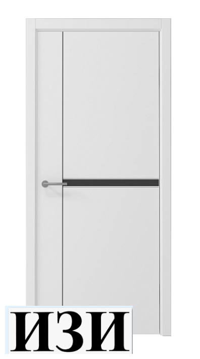 Дверь Графика-2 ширина 60 см Белый Винил ПРО ПГ кромка В цвет полотна в Ростове-на-Дону