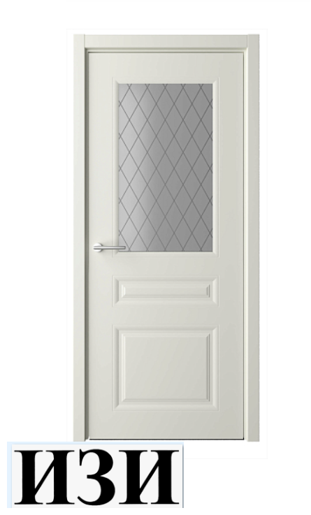 Дверь Стиль-2 Латте Эмаль Стекло "Топаз"  кромка В цвет полотна в Ростове-на-Дону Альберо