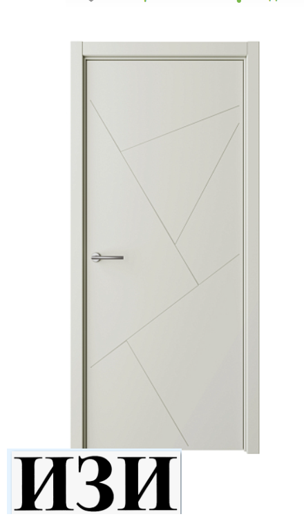 Дверь Геометрия-2 Латте Эмаль ПГ кромка В цвет полотна в Ростове-на-Дону