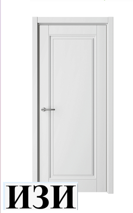 Дверь Классика-1 Белый Эмаль ПГ кромка В цвет полотна в Ростове-на-Дону Альберо