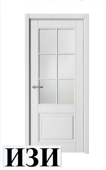 Дверь Классика-4 Белый Эмаль ПГ кромка В цвет полотна в Ростове-на-Дону Альберо