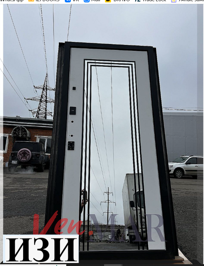 Входные двери Метида Олива /Зеркало для квартиры