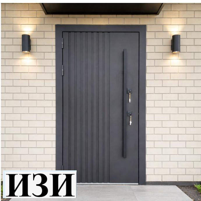 Входные двери Крона Термо RAl 8019 уличная терморазрыв