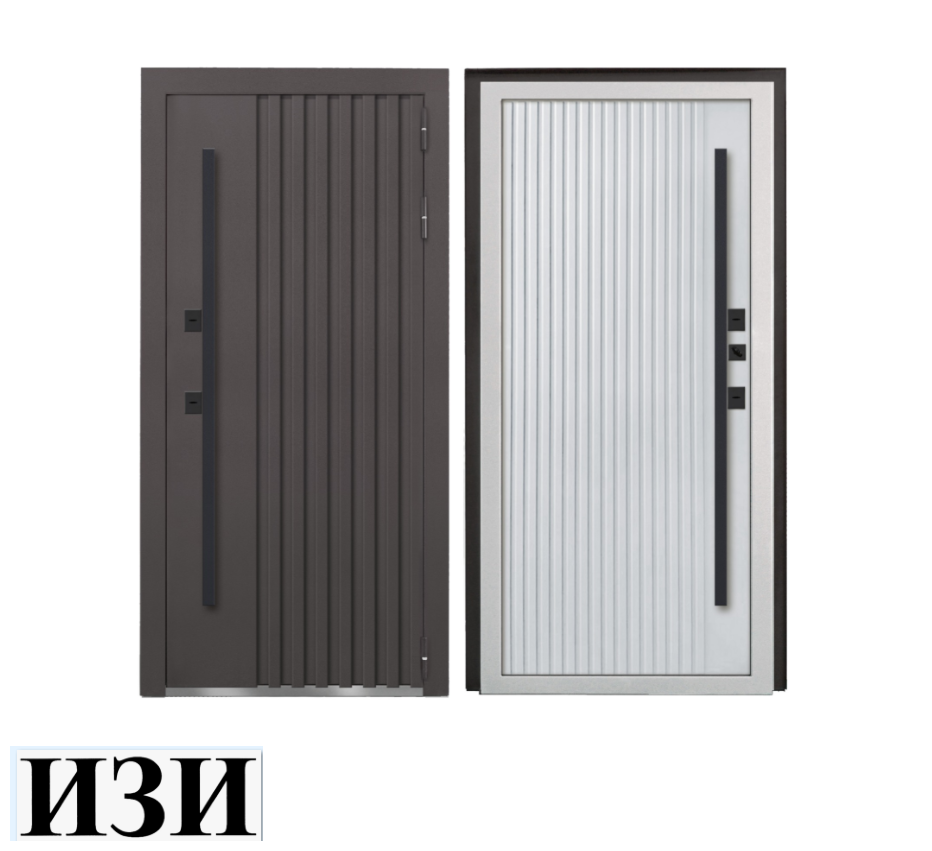 Входные двери Крона Термо RAl 8019 уличная терморазрыв