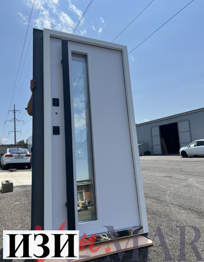 Входные двери Кайрос Термо муар 7016 2 камерный стеклопакет терморазрыв