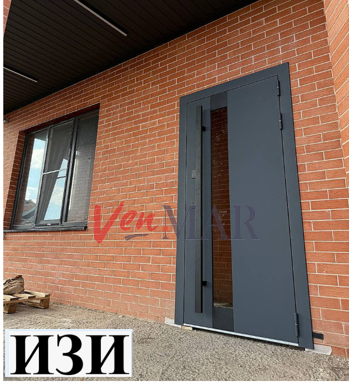 Входные двери Кайрос Термо муар 7016 2 камерный стеклопакет терморазрыв